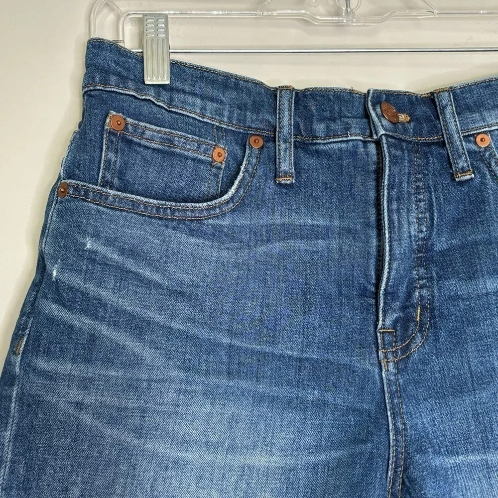 Madewell High-Rise Denim Shorts in Glenoaks Wash: Cutoff Edition, Size 28